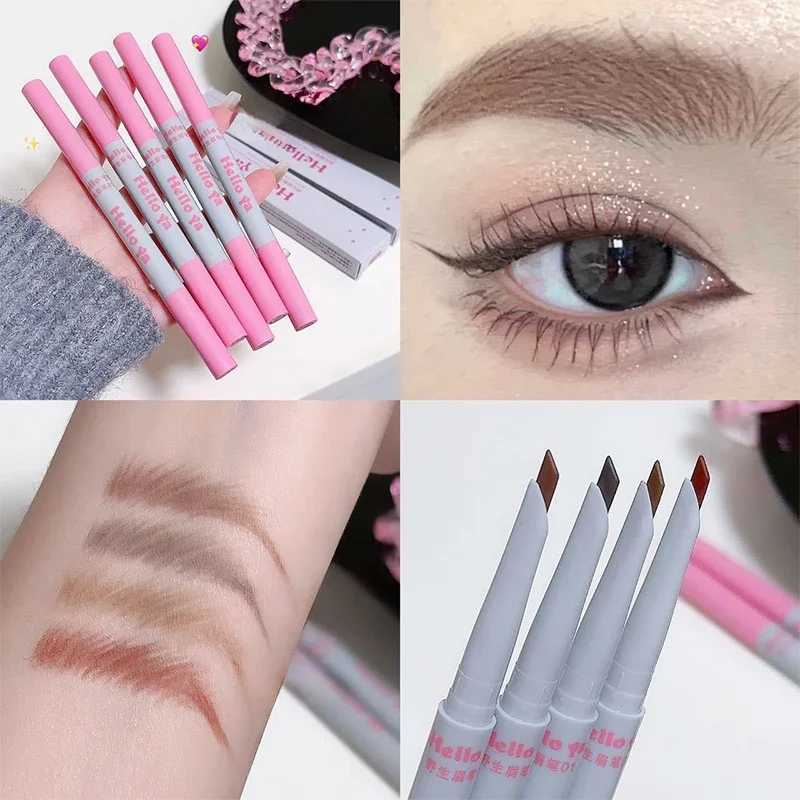 2-inch Eyebrow Pencil Professional Womens Makeup 4-color Waterproof Eyebrow Tattoo Brush Durable Eyebrow Pen W241205