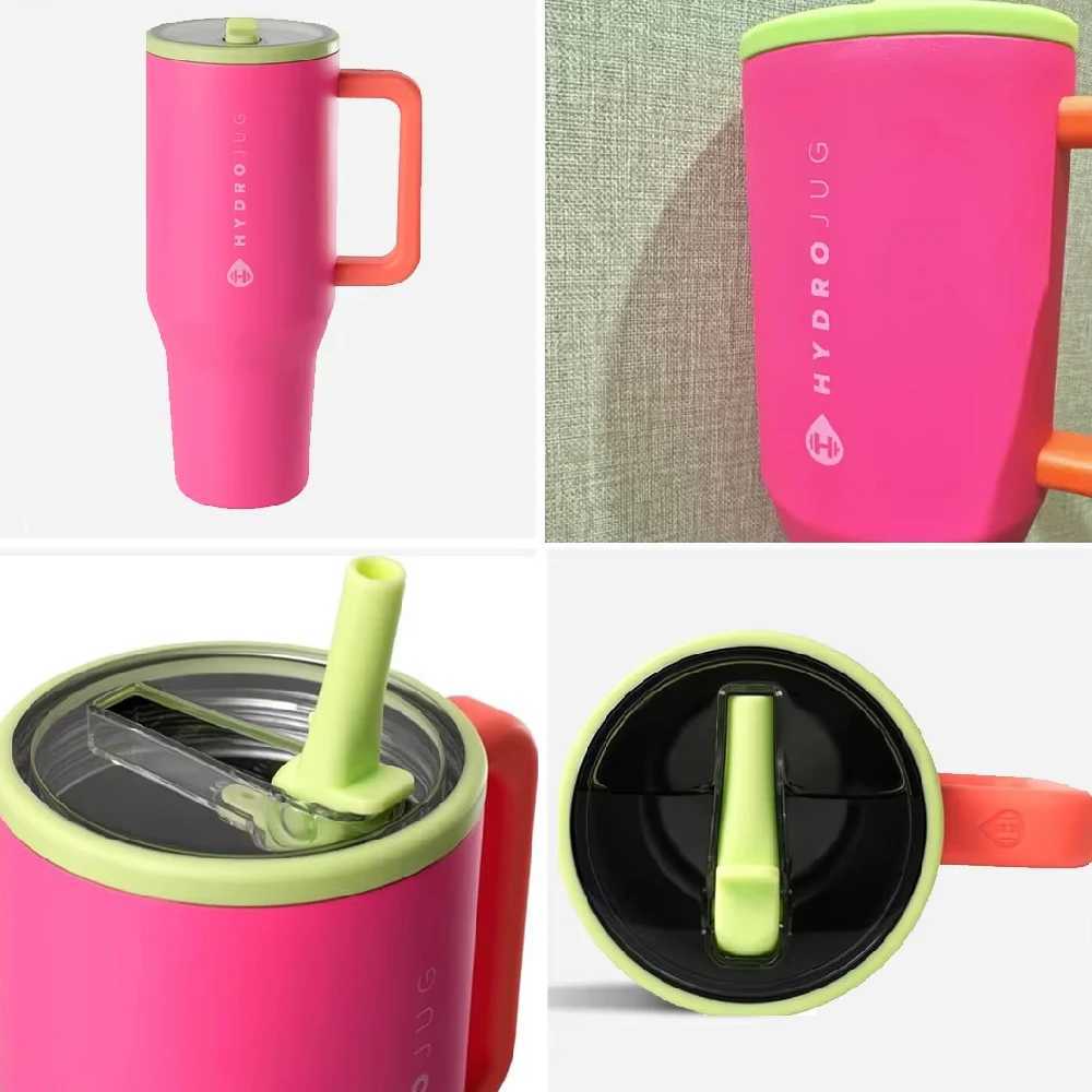 32 oz insulated cup 304 stainless steel vacuum insulated drum cup with straw lid leak proof coffee hot water bottle X241205