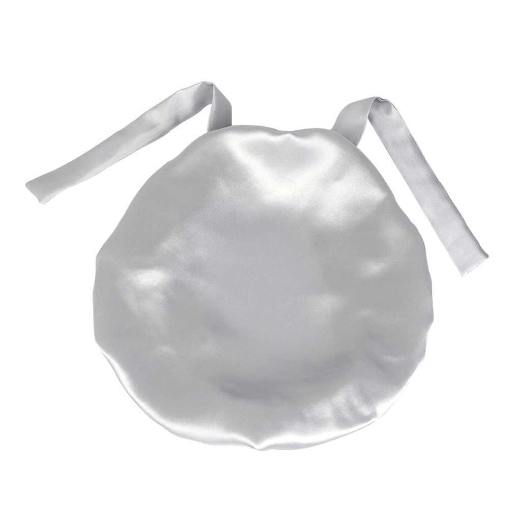Mulberry Silk Nightc Sleeping C Pure Silk Hair Wr Adjustable Elastic Band Sleeping BeanieXJ241205