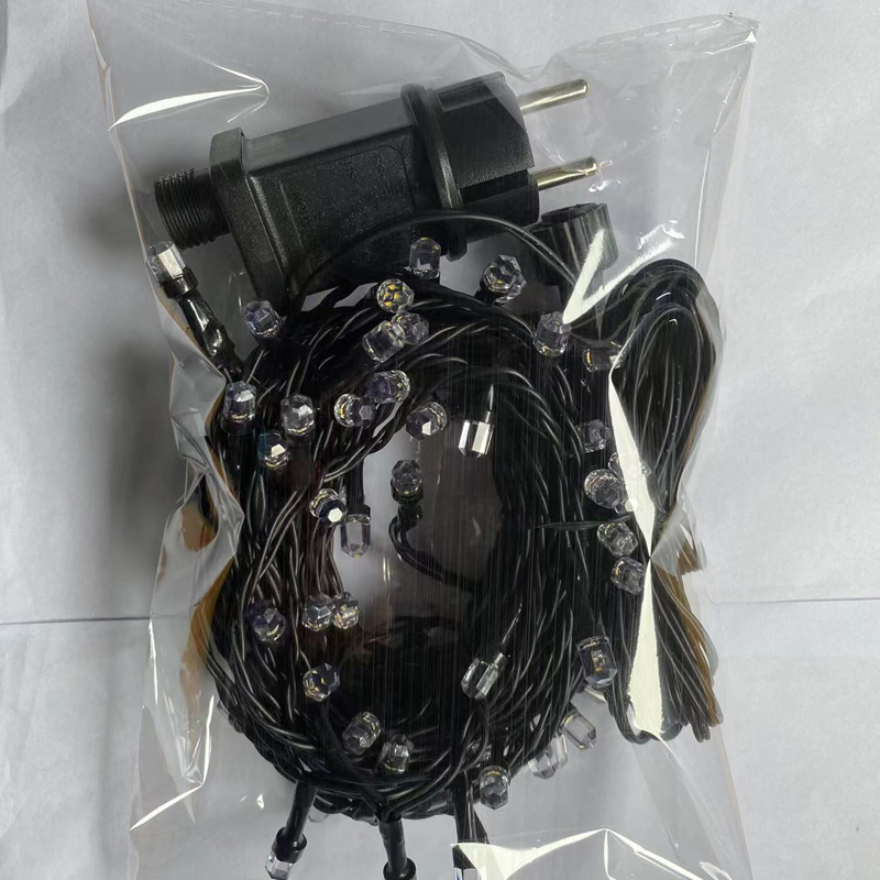 V8 hexagonal bubble figure led string lights black wire string lights with blinking bulbs coloured lights flashing lights waterproof string lights