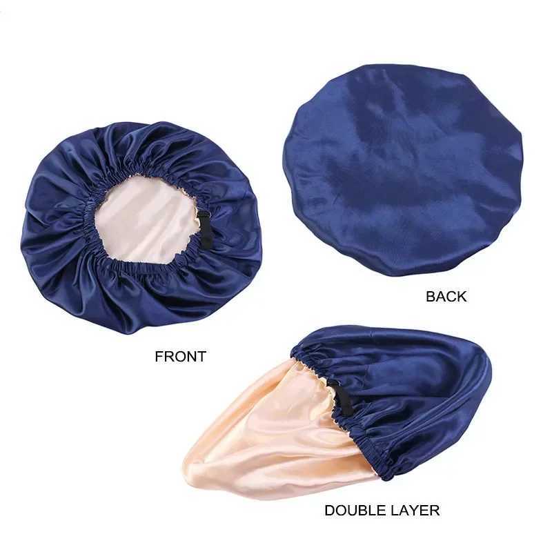 New Invisible Flat Imitation Silk Satin Hair C for Sleeping-Adjustable Night HatXJ241205