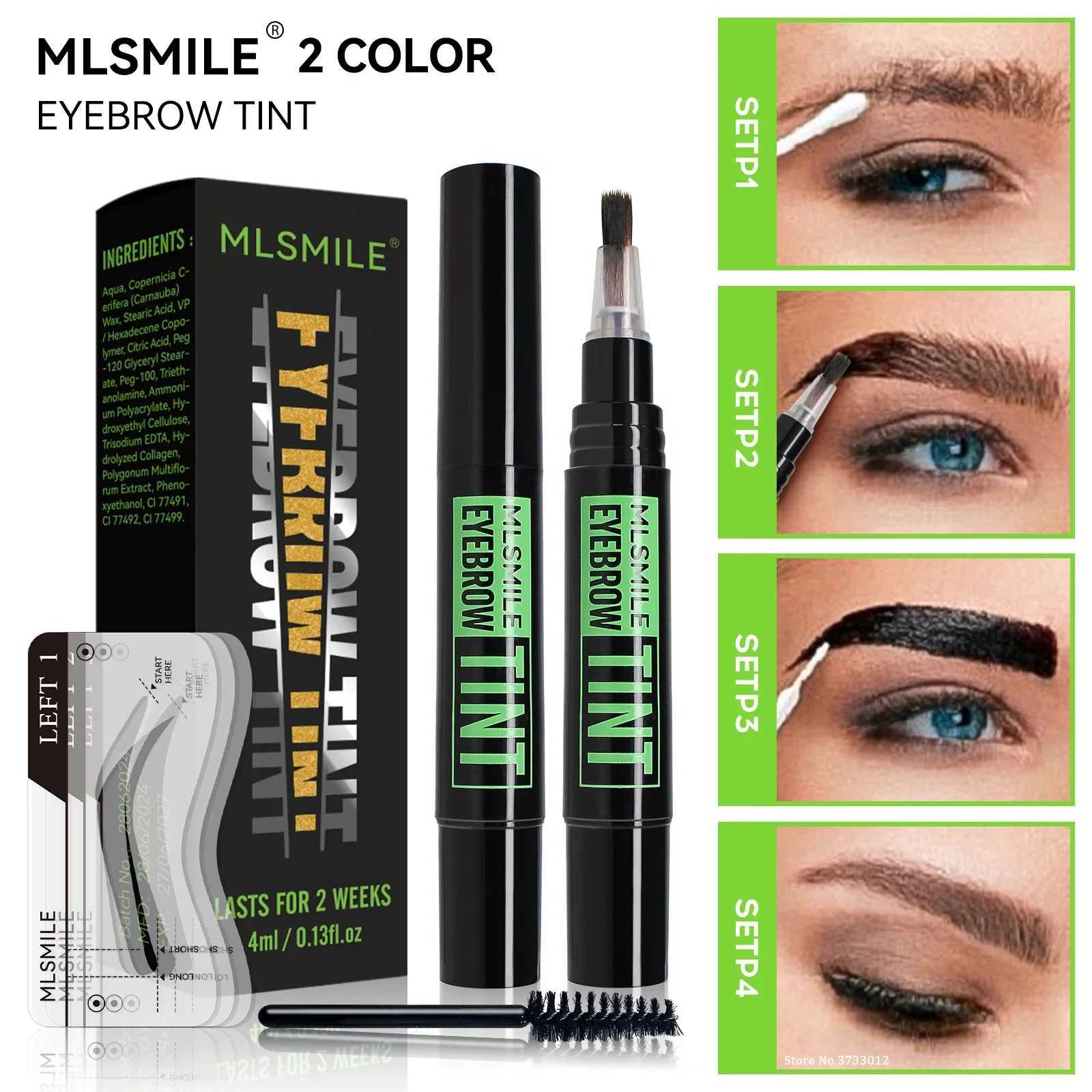 Rotating liquid eye brush dye crayon long-lasting coloring for 2 weeks waterproof makeup eye cream template kitW241205