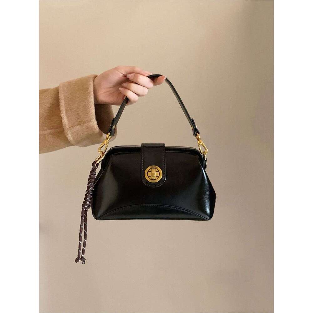 Handbag Woman shoulder Comparable Bean Light Luxury Modern Photo Square for Women New Autumn/Winter Handheld Single Cross Shoulder Small Bag