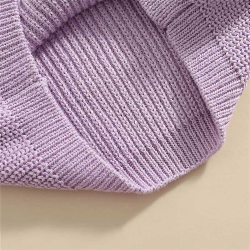 Baby Sweater Autumn Winter Childrens Boys and Girls Long Sleeve Solid Color Knitted Sweater Baby Childrens Boys and Girls Zipper Sweater W241205