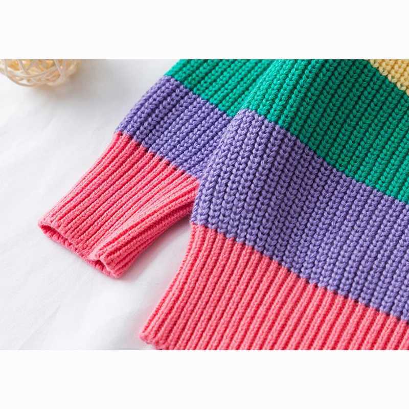1-7T Autumn New Baby Boys and Girls Clothing Childrens Sweater Childrens Knitted Sweater Childrens Knitted Long Sleeve Baby Pullover Top W241205