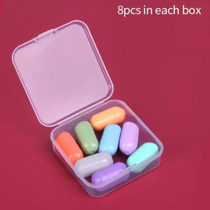 8pcs Mini Matte Lipstick Set Moisturizing Velvet Lip Gloss Long-lasting Color Lipstick Kits Cute Candy Capsule Lipsticks MakeupXJ241205