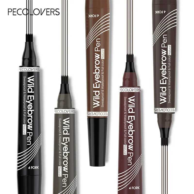 4-point eyebrow pencil durable liquid eyebrow tattoo pen waterproof microbead eyebrow pencil cosmeticsW241205