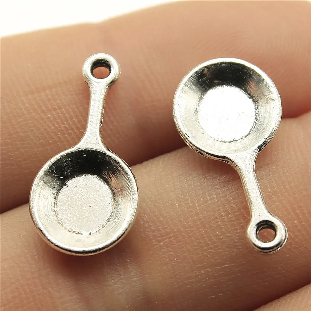 WYSIWYG 20pcs 22x10mm Pendant Pan Kitchenware Charm Pendants For Jewelry Making 241122
