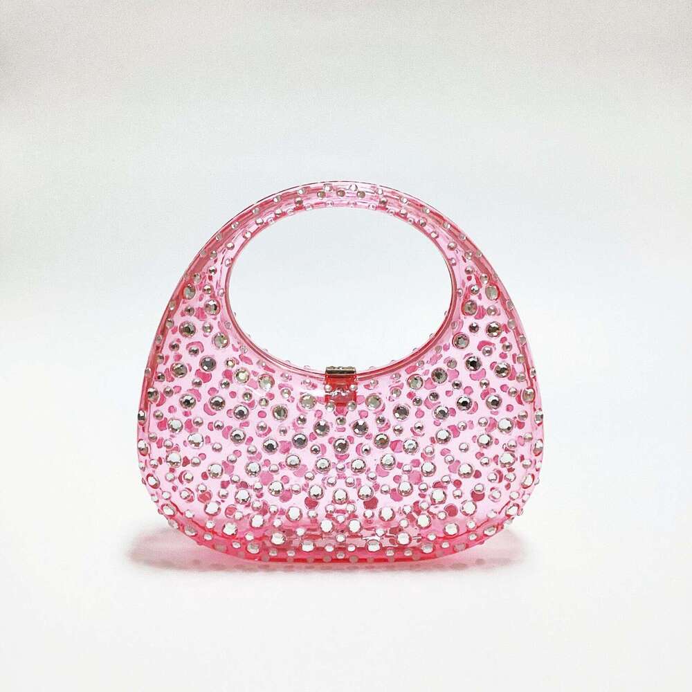 Fashionable women's handbags and wallets, transparent acrylic party, dance party, evening bag, casual transparent handbag