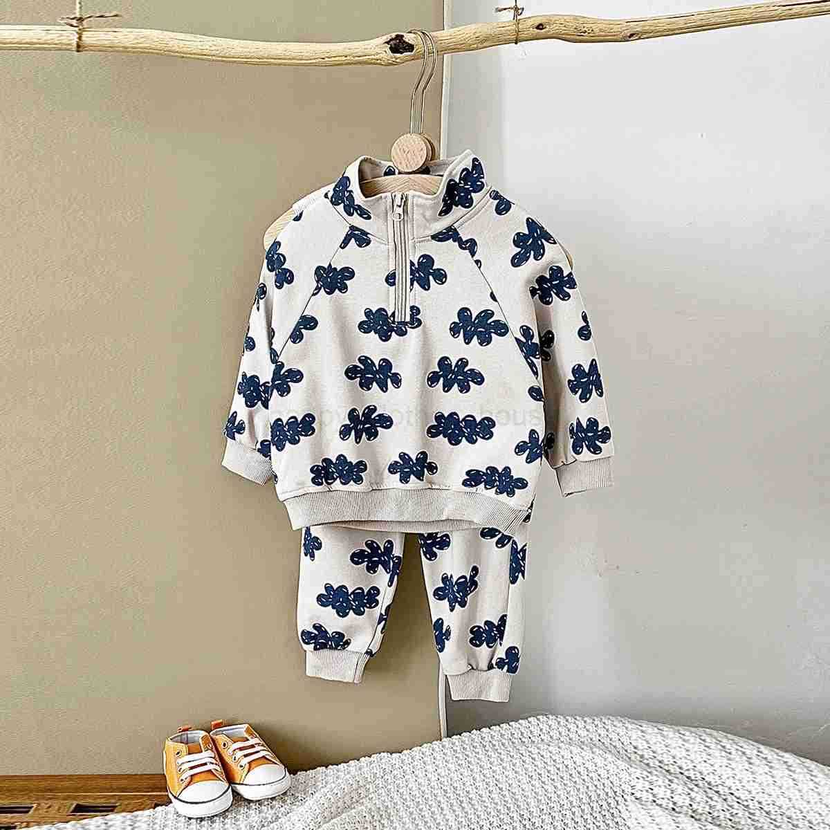2024 Autumn Baby Boy Clothes Sets Girl Infant Sweatshirts Long Sleeve Pullover+Sweatpants Suit Kids Outfit 2Pcs Children ClothesXJ241205