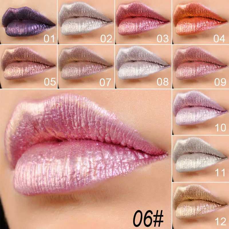 CmaaDu Glitter Lip Gloss Beauty Girl Diamond Shimmer Lip Tint Make Up Waterproof Long Lasting Gray Flash Liquid Lipstick MakeupXJ241205