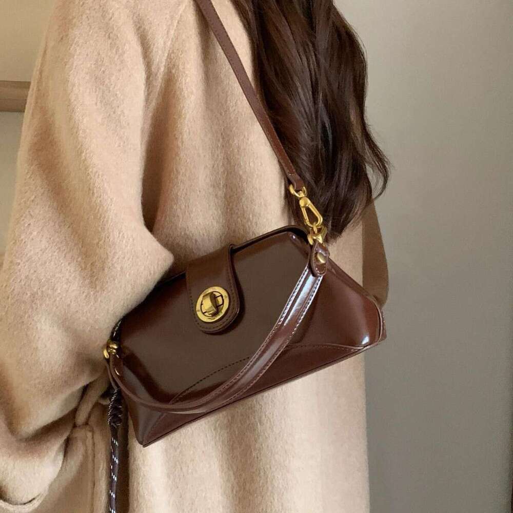 Handbag Woman shoulder Comparable Bean Light Luxury Modern Photo Square for Women New Autumn/Winter Handheld Single Cross Shoulder Small Bag