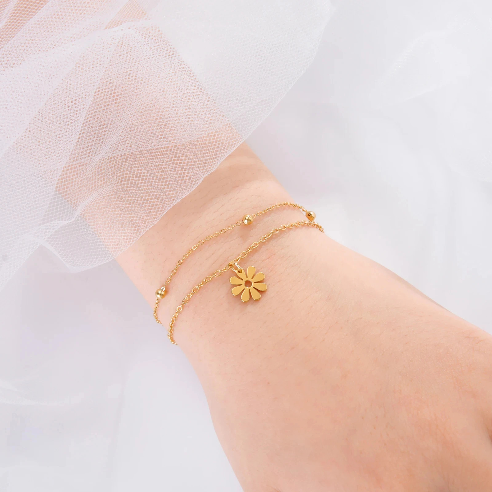 EUEAVAN 5pcs Stainless Steel Charms for Jewelry Making Leaves Lotus Flower Star Pendant Mini Charm Necklace Bracelet DIY Gifts 241122