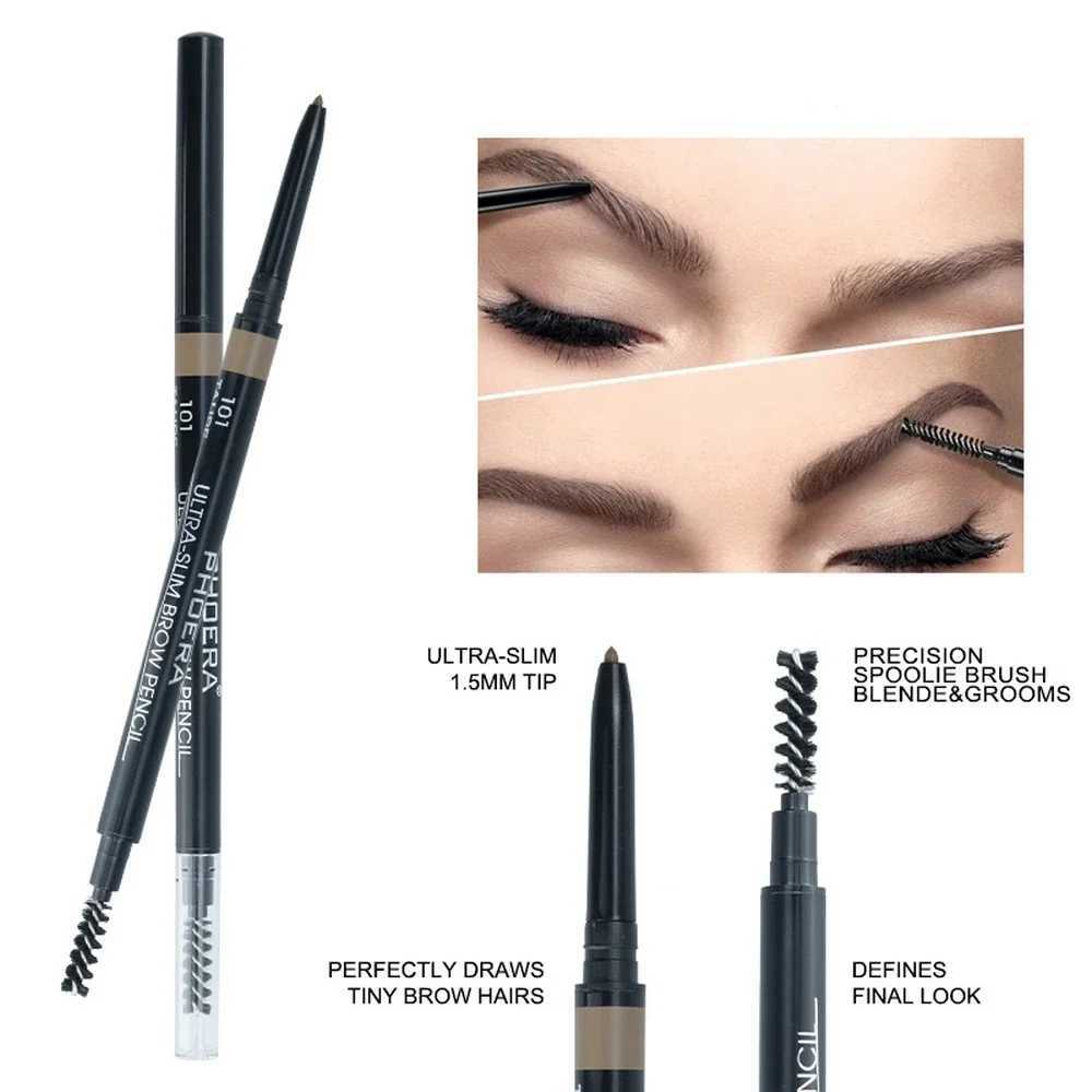 Waterproof eyeliner pencil with eyeliner brush multi-purpose Korean cosmetics suitable for women smooth eyeliner pencil makeup W241205