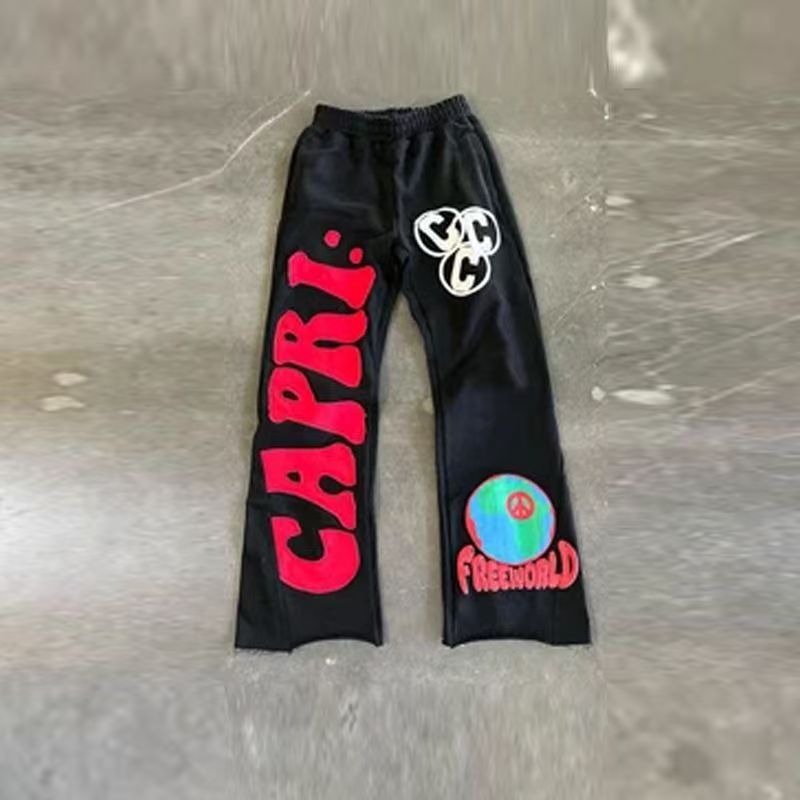 Men's new hot European and American fashion and leisure sports corduroy multi-bag overalls trousers.su13