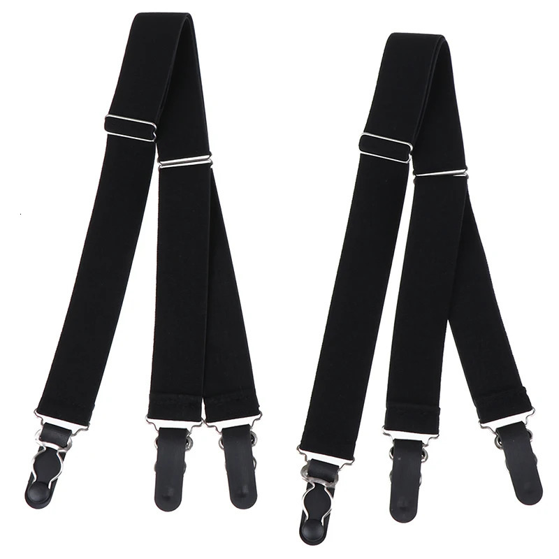 Mens Fashion Shirt Stays Garters Y Shape Military Adjustable Elastic Holders Straps Sock Nonslip Clamps Leg Suspenders 241122