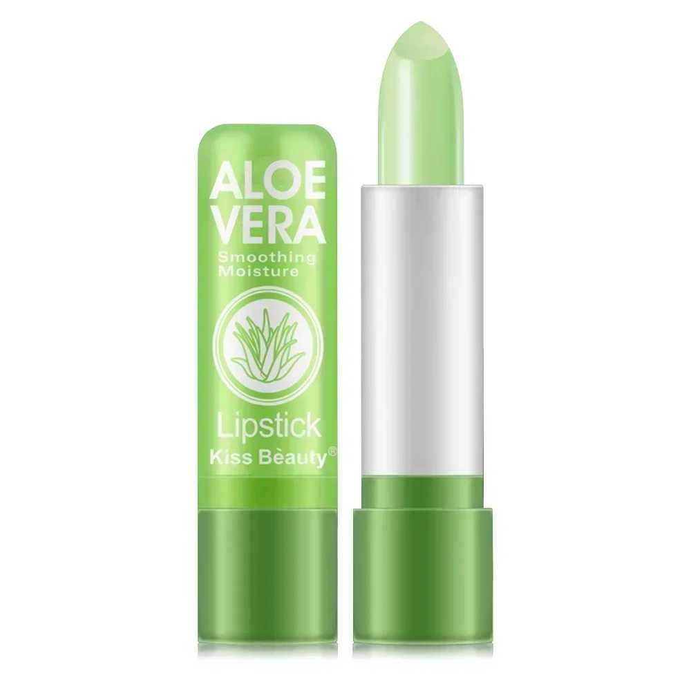 Moisturizing Aloe Vera Lipstick Temperature Color Changing Lip Balm Lasting Nourishing Lip Care Anti-drying Exfoliating LipstickXJ241205