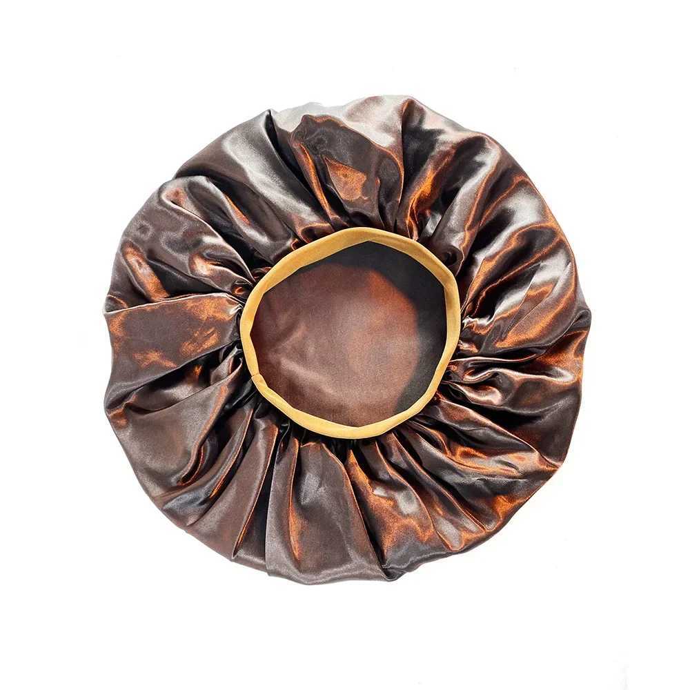 Extra Large Satin Sleep C High Quality Waterproof Shower C Protect Hair Women Hair Treatment Hat 6 ColorsXJ241205