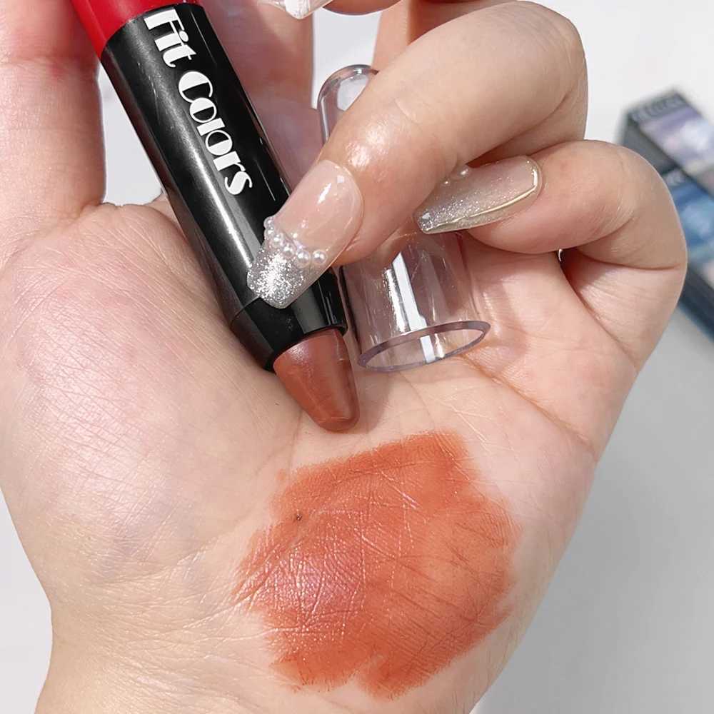 Lasting Outline Lips Shape Matte Crayon Lipstick Waterproof Nude Brown Lip Liner Pencil Pigment Moisturizing Lip Makeup CosmeticXJ241205