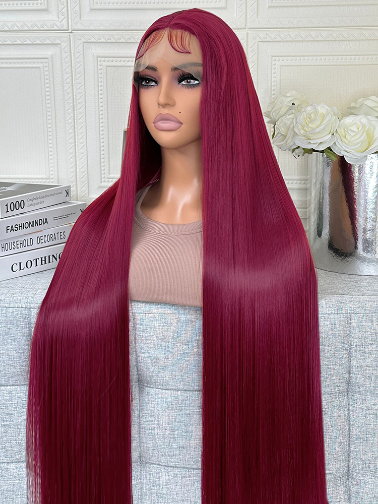 99J Bury 13X6 Hd Frontal Wig 13X4 Brazilian Straight Red Colored Lace Front Human Hair Wigs For Women
