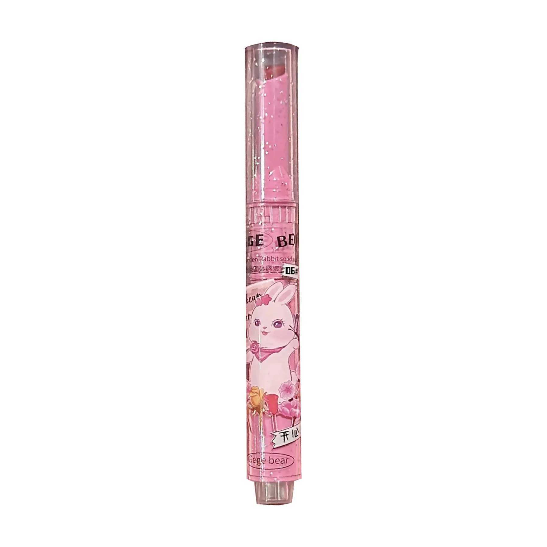 Solid Lip Gloss Gege Bear Garden Pink Rabbit Moisturizing Watery Longlasting Hydrating Colored Lip Balm Tender Lipstick 3Pcs/SetXJ241205