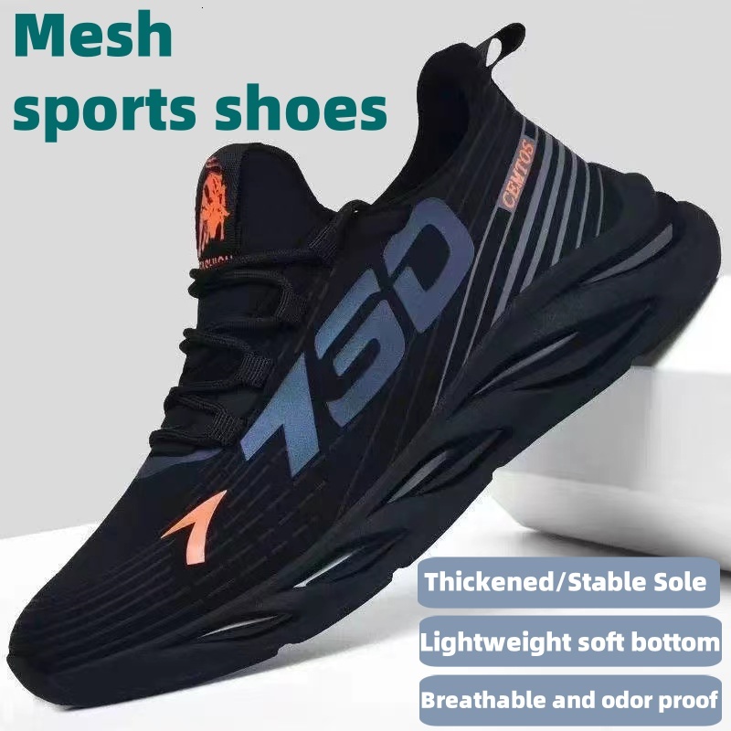 men's casual versatile fashionable sports breathable running shoes, outdoor walking training tennis shoes