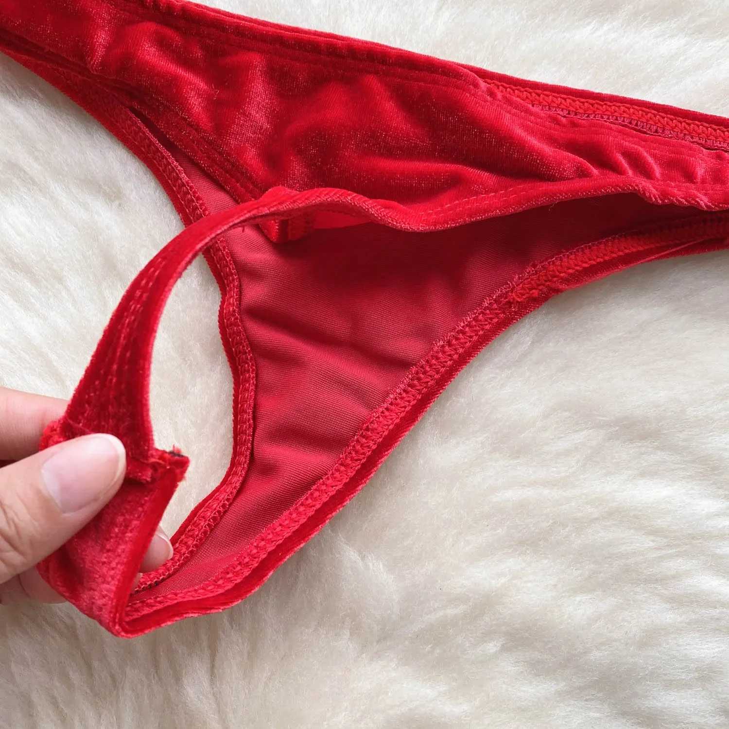 Christmas Erotic Lingerie Suits Ladies Strapless Bodycon Short Sleepwear Fashion Velvet Bow Sensual Underwear SetsXJ241205