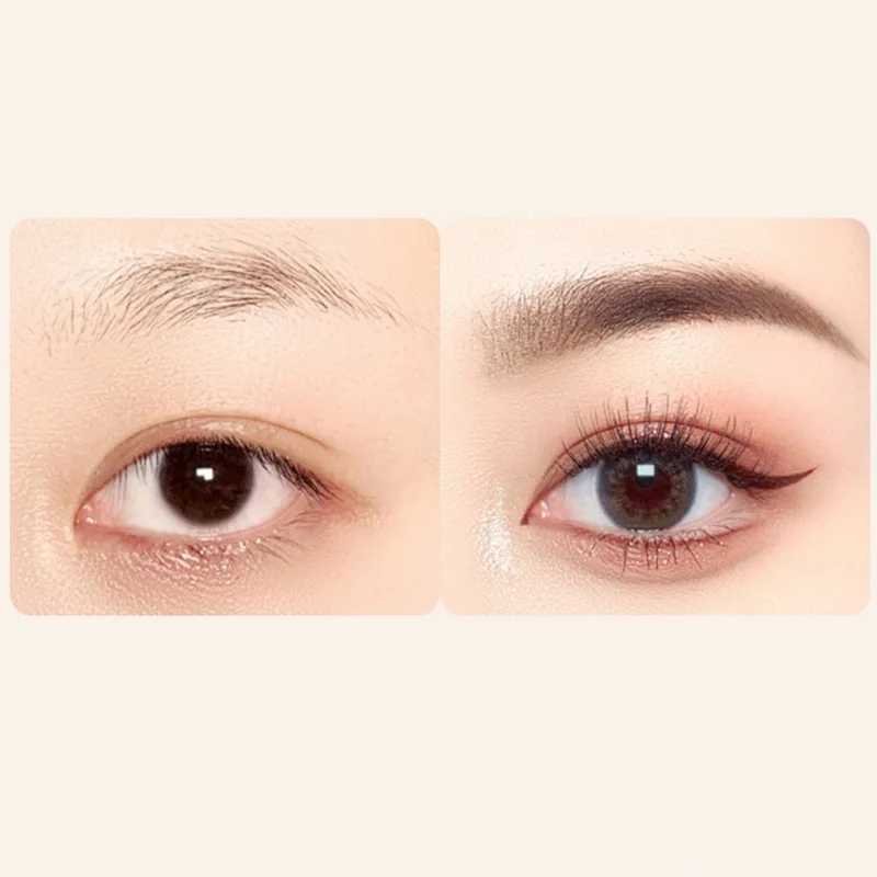 Square brush wild eyebrow paint brown embossed dye impregnated blurred velvet large brush head rotating wild eyebrows quickly dry W241205