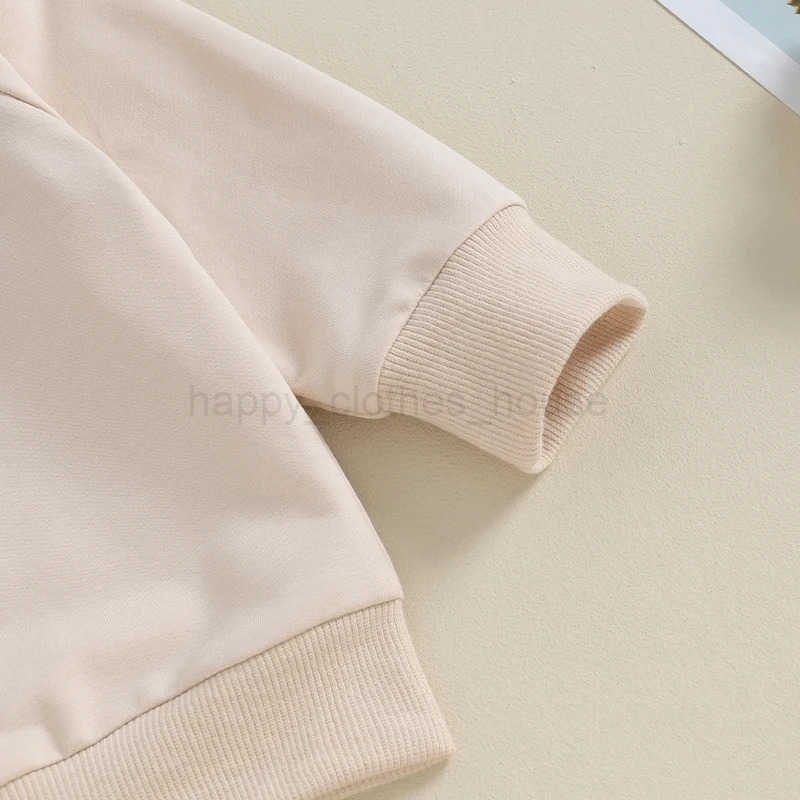 Spring Autumn 0-3Years Newborn Baby Boy 2PCS Clothes Set Solid Color Sweatshirt Pants Toddler Clothes Outfit Baby CostumeXJ241205
