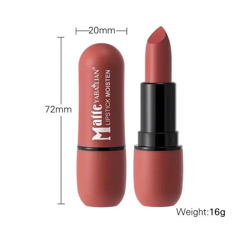 Nude Brown Matte Lipstick Makeup Waterproof Lasting Cosmetics Sexy Purple Red Velvet Lipsticks Tinted Non-stick Cup Lip StickXJ241205