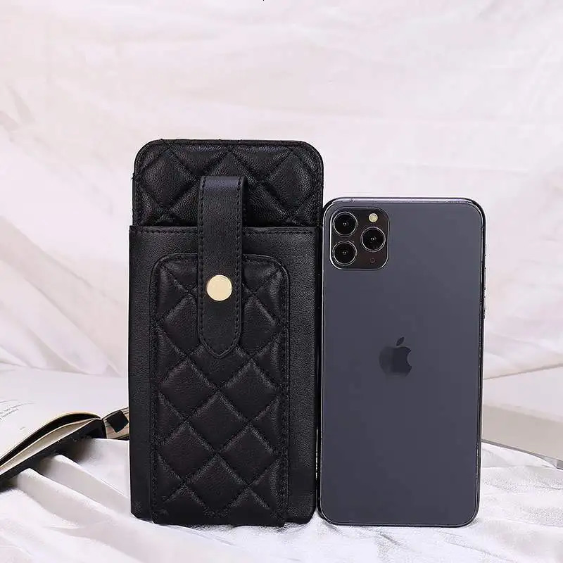 Womens Diagonal Cross Leather Sheepskin Bags Small Mobile Phone Bag Fashion Genuine Rhombus Shoulder 241204