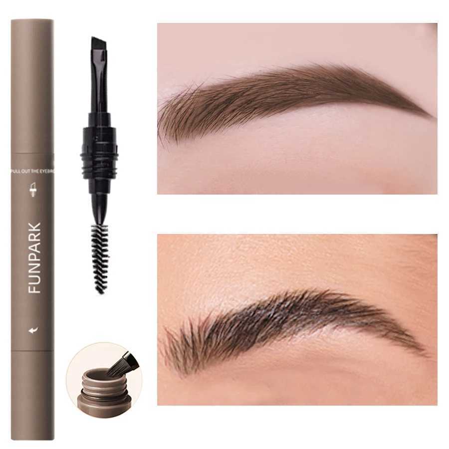 2 inch eyeliner professional female cosmetics waterproof eyeliner durable brown eyeliner Korean makeup W241205