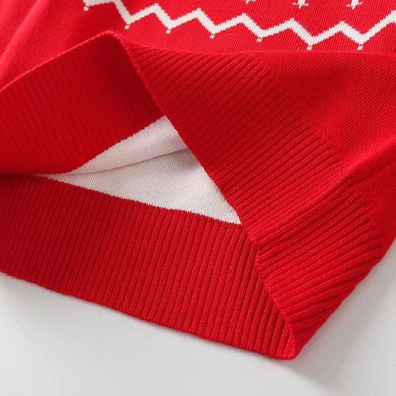 2024 autumn childrens clothing Christmas sweaters long sleeved deer knitted tops childrens clothing boys sweaters W241205