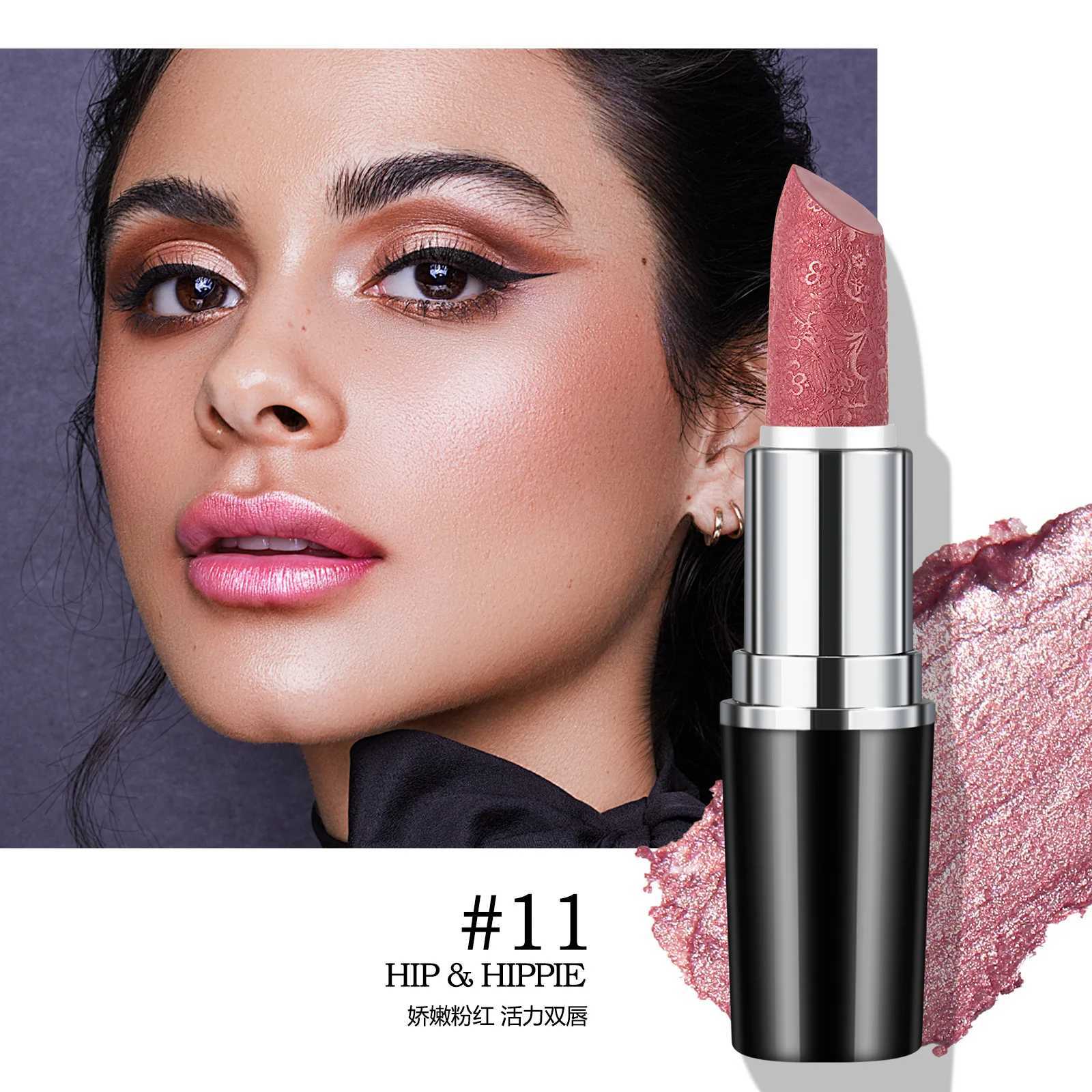 Makeup Non-sticky Non-fading Lipstick Pearlescent Long-lasting Moisturizing Fine Glitter Lip Gloss Hydrating Waterproof Lips HotXJ241205