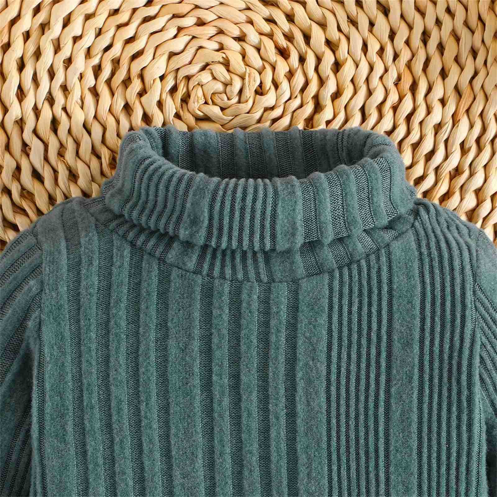 2PCS Toddler Baby Clothes for Boys 3 6 9 12 24 Months Solid Color Long Sleeve Stand-up Collar Top and Trousers Sets Two PiecesXJ241205