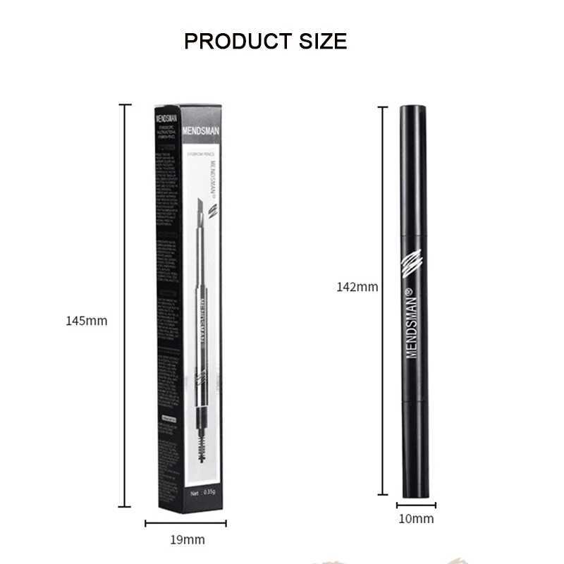 Double ended eyebrow pencil waterproof eyebrow pencil coloring tattoo eyebrow makeup natural long-lasting eyebrow pencilW241205