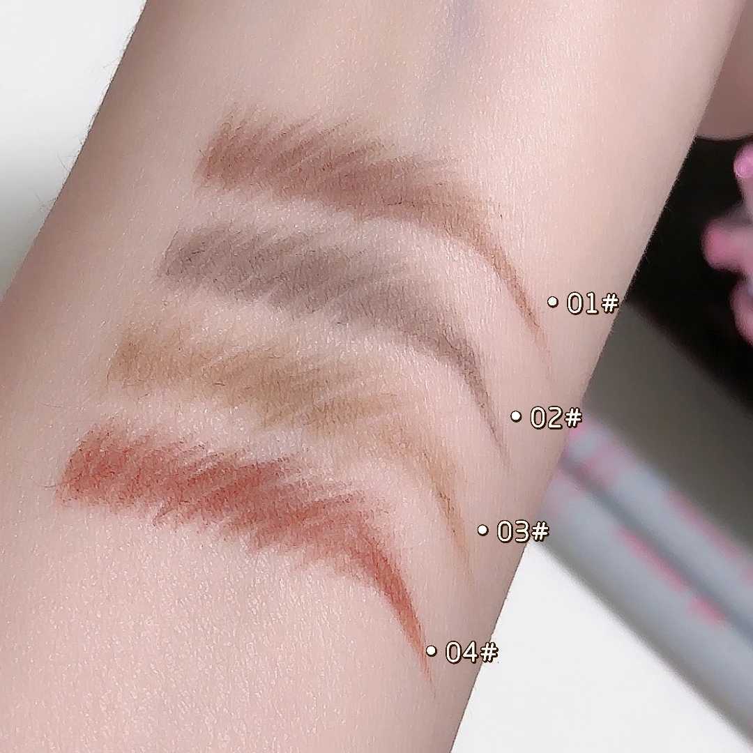 2-inch eyebrow pencil professional makeup 4-color waterproof eyebrow tattoo brush durable eyebrow pencil W241205