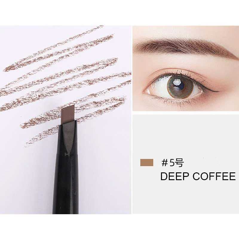 Double ended eyebrow pencil waterproof eyebrow pencil coloring tattoo eyebrow makeup natural long-lasting eyebrow pencilW241205