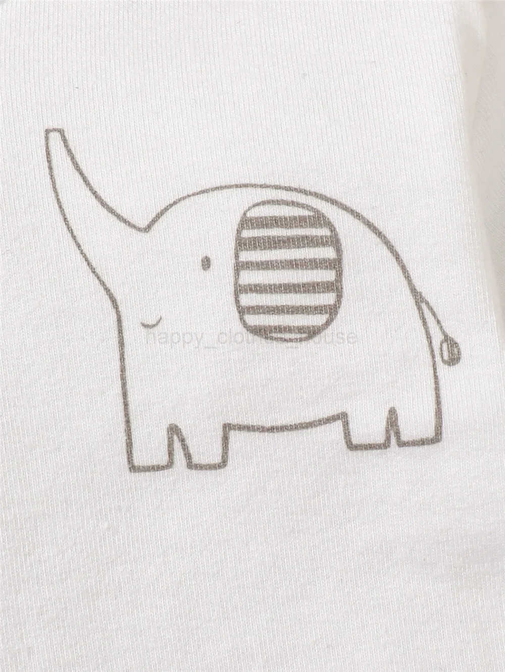 3PCS Newborn Baby Boy Girl Daily Clothes Set Elephant Long Sleeve Top+Pant+Hat Spring and Autumn Outfits for Infant 0-9 MonthsXJ241205