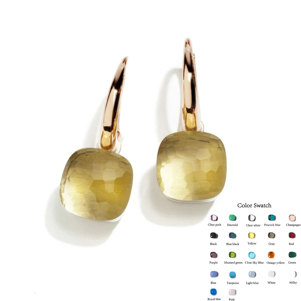 Classic Water Droplets Candies Style Earrings 22 Colors Crystal Womens Fashion Jewelry Droplets Earrings DJ1119 241205