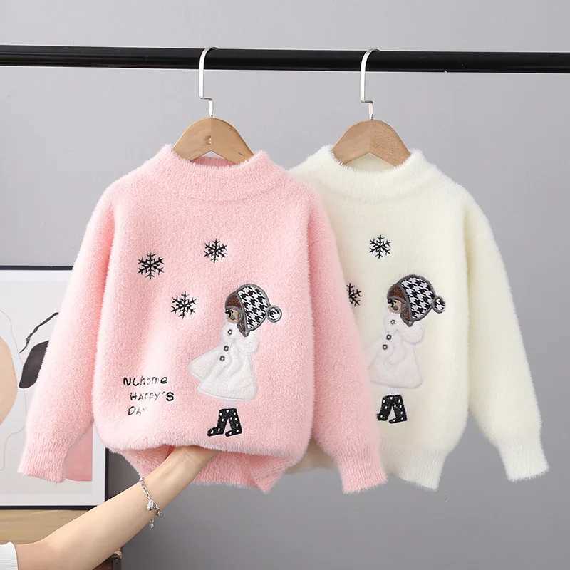 Girls sweater baby clothing soft and smooth material 3-11 years old autumn and winter new item sled childrens knitted sweater GY06101 W241205