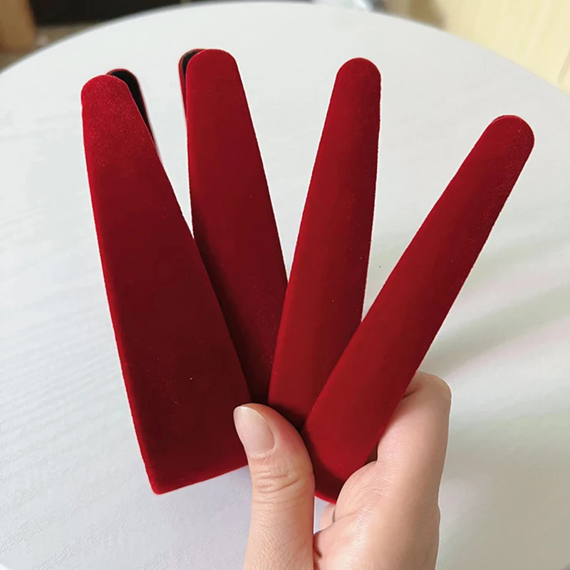 5 pieces 2/2.5/3/4cm long Plus 39cm plush fabric covered plastic headband base velvet headband DIY womens headband 241205