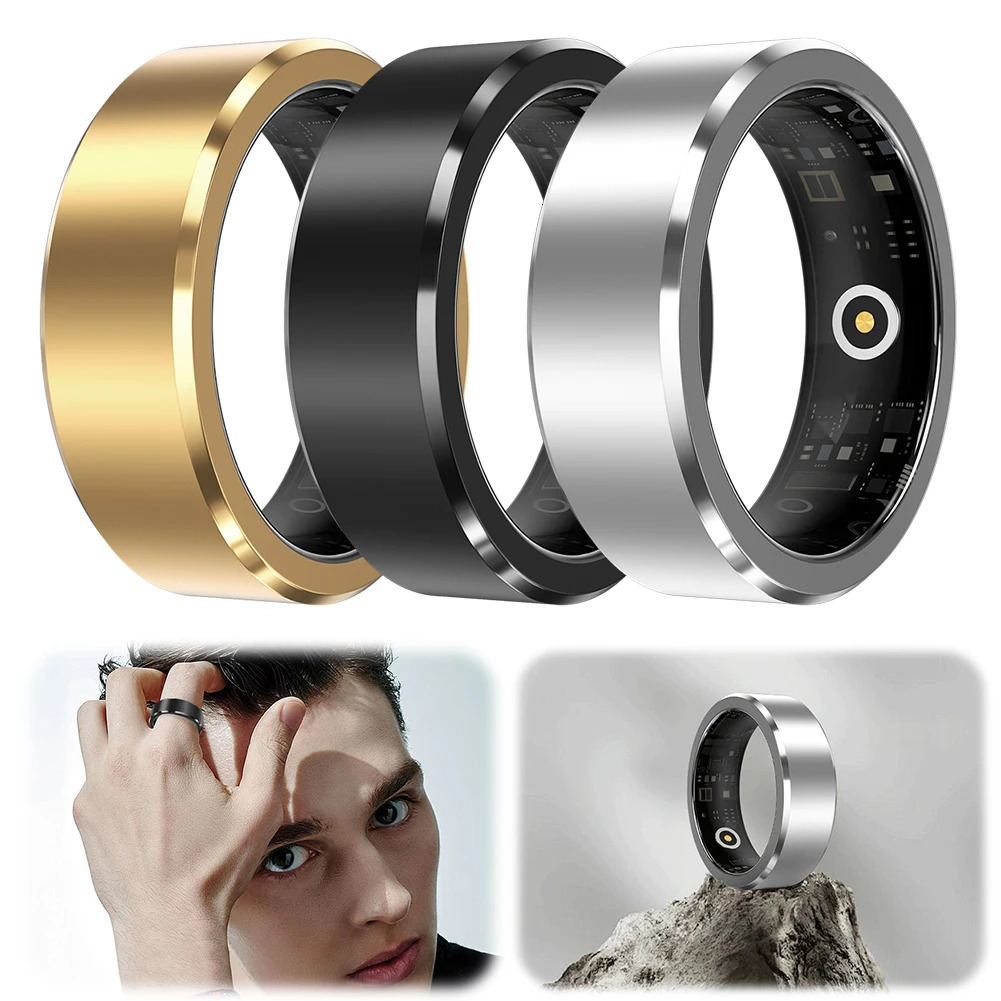 Smart Ring Waterproof Sports Smart Health Ring Health Monitor Activity and Sleep Tracker for Android and iOS 241205