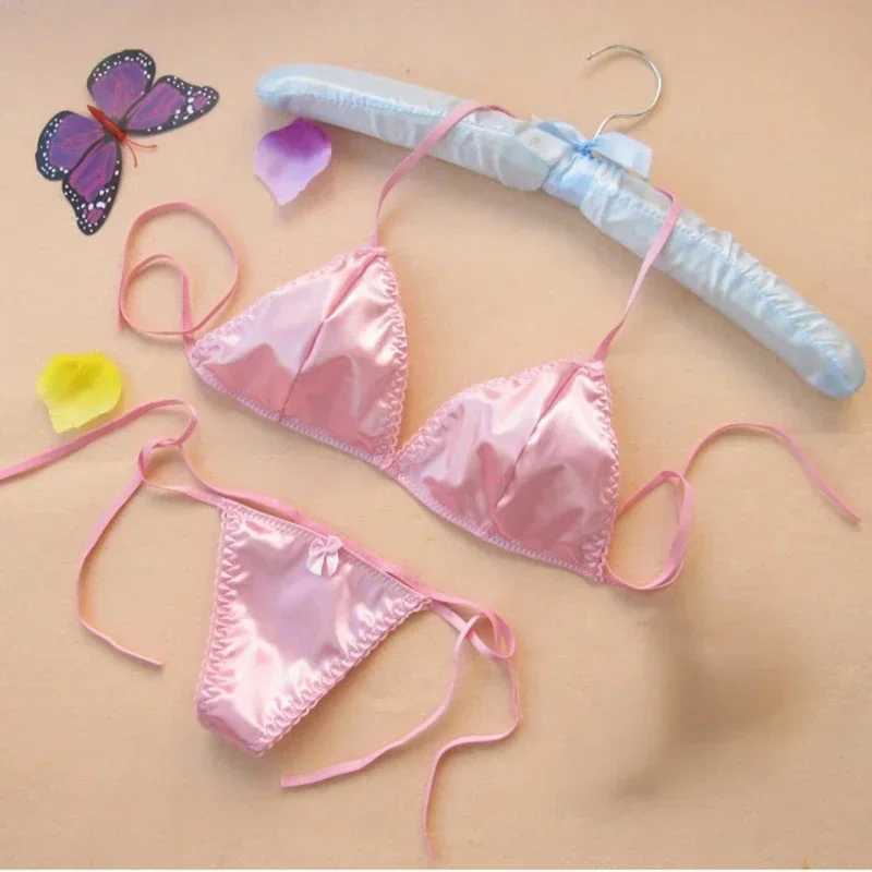 Newest Silk Thong G-string Lace Sexy Underwear Women Sexy Panties Female Low Waist String Lace Lingerie Intimates Thongs T-backXJ241205