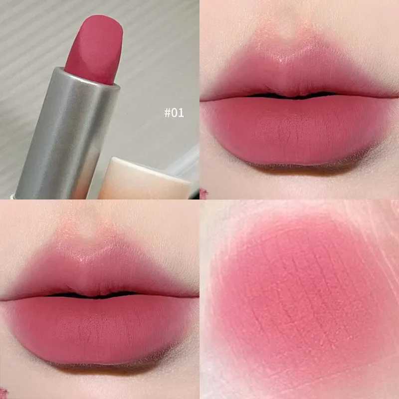 Smoky Gray Purple Matte Lipstick Makeup Autumn Winter Velvet Lip Tint Nude Pink Lipstick Lip Pigment Non-stick Cup Red Lip GlossXJ241205