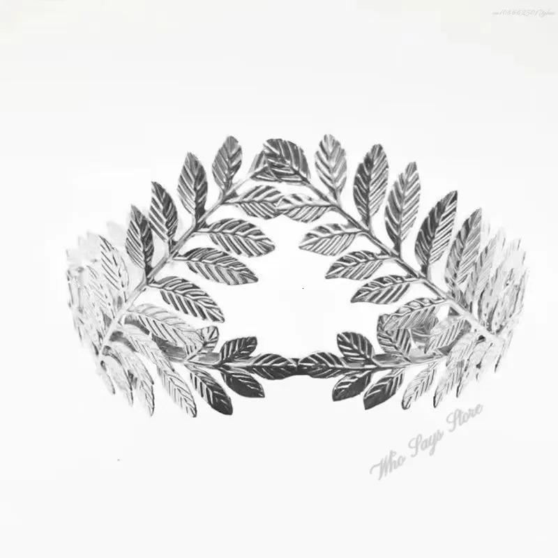 Baroque Golden Metal Leaf Headband Headpiece Crown tiaras Headdress Roman Goddess Greek Hair Jewelry Bride Wedding Accessories 241122