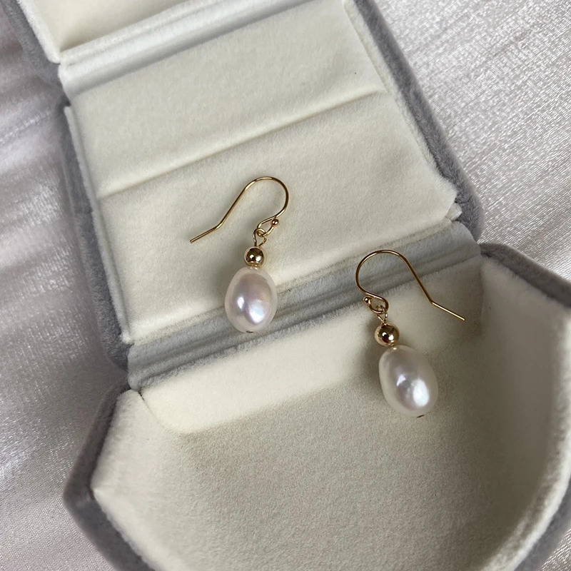 Lili Ji Purple Pearl Earrings 925 Sterling Silver Baroque Pearl Pendant Earrings Womens Jewelry Gifts 241205