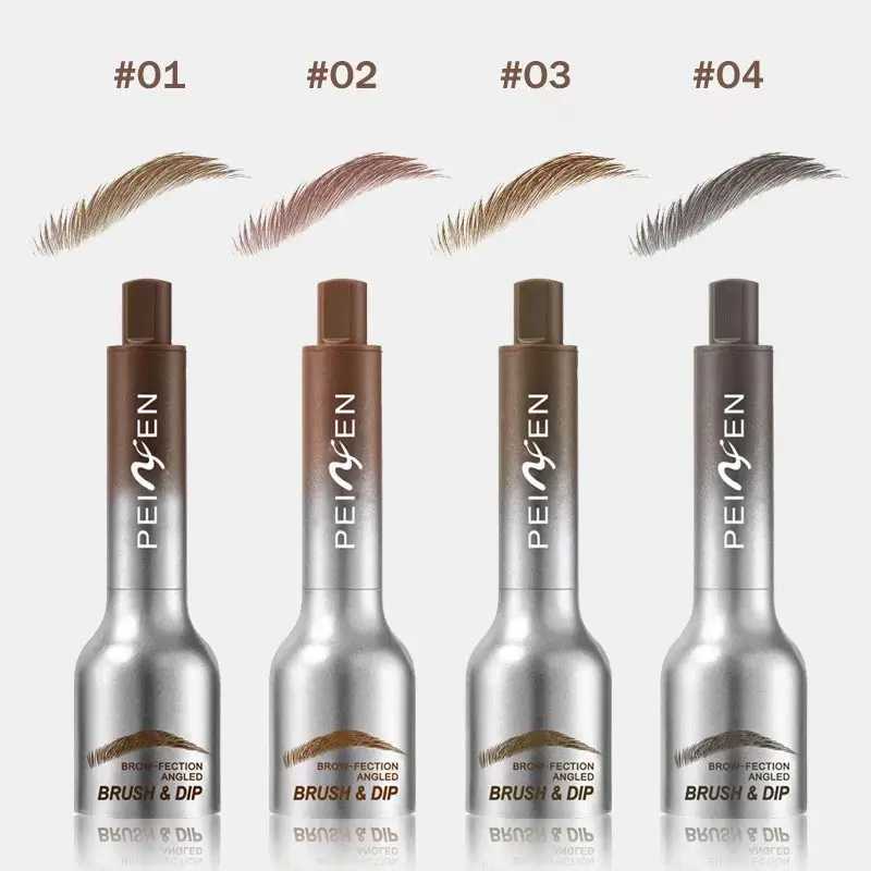 Square brush wild eyebrow paint brown embossed dye impregnated blurred velvet large brush head rotating wild eyebrows quickly dry W241205