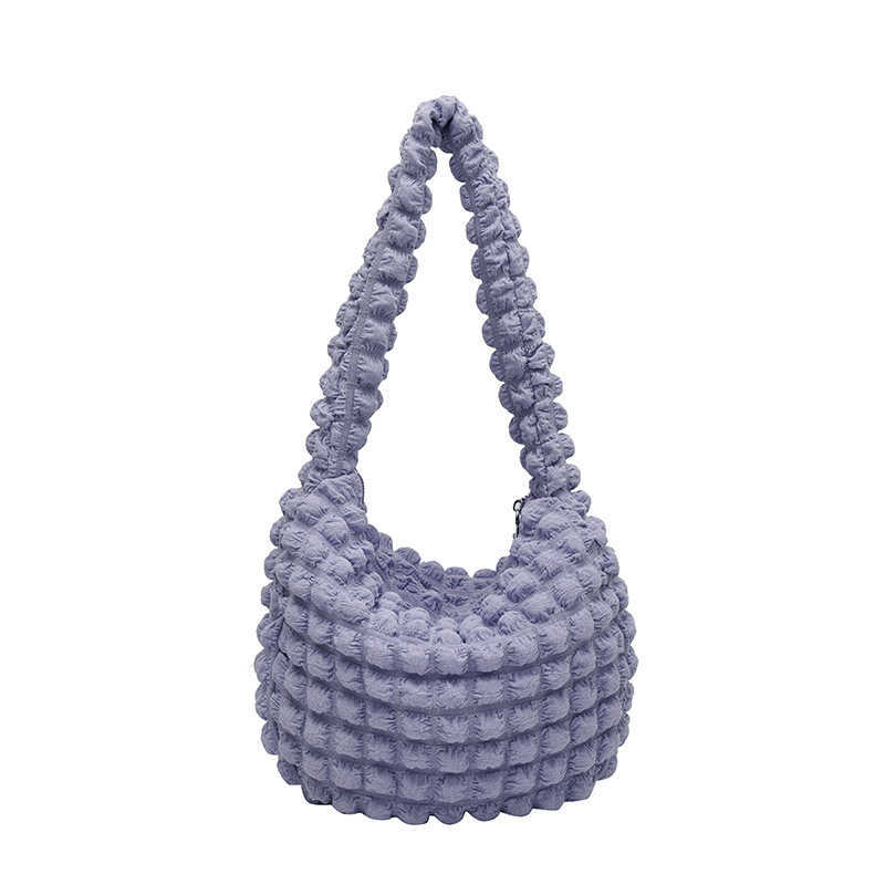 Leisure Commuter Shoulder Bag Personalized Handbag Fashion Stylish Underarm Wrinkled Womens Bags 241205