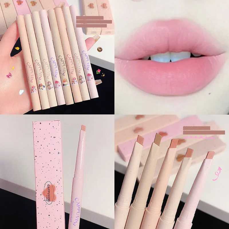 Matte Lipstick Pen Waterproof Nude Lip Gloss Makeup Long Lasting Non-stick Cup Sexy Women Velvet Red Lip Tint Cosmetic XJ241205